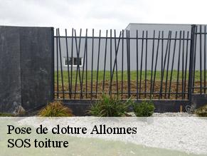 Pose de cloture allonnes-72700 SOS toiture