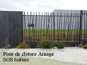 Pose de cloture  arnage-72230 SOS toiture