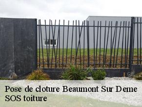 Pose de cloture  beaumont-sur-deme-72340 SOS toiture