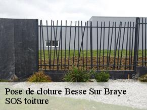 Pose de cloture  besse-sur-braye-72310 SOS toiture