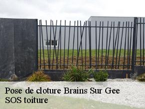 Pose de cloture  brains-sur-gee-72550 SOS toiture