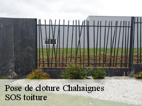 Pose de cloture  chahaignes-72340 SOS toiture