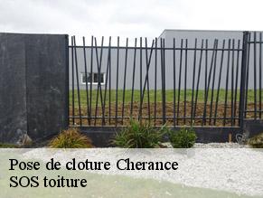 Pose de cloture  cherance-72170 SOS toiture