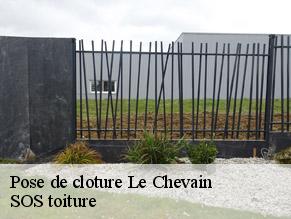 Pose de cloture  le-chevain-72610 SOS toiture