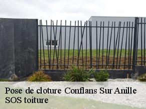 Pose de cloture  conflans-sur-anille-72120 SOS toiture