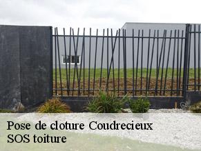 Pose de cloture  coudrecieux-72440 SOS toiture