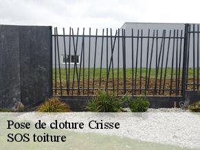 Pose de cloture  crisse-72140 SOS toiture