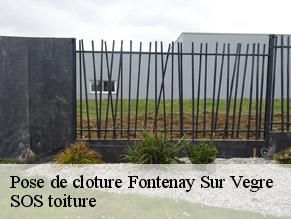 Pose de cloture  fontenay-sur-vegre-72350 SOS toiture
