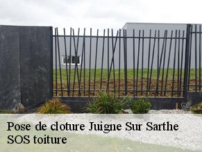 Pose de cloture  juigne-sur-sarthe-72300 SOS toiture