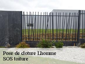 Pose de cloture  lhomme-72340 SOS toiture