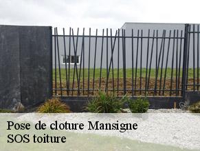 Pose de cloture mansigne-72510 SOS toiture