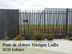 Pose de cloture  marigne-laille-72220 SOS toiture