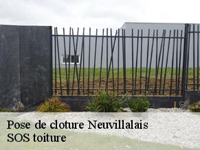 Pose de cloture neuvillalais-72240 SOS toiture