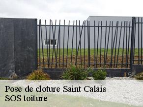 Pose de cloture  saint-calais-72120 SOS toiture