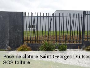 Pose de cloture saint-georges-du-rosay-72110 SOS toiture