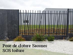 Pose de cloture  saosnes-72600 SOS toiture