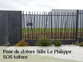 Pose de cloture  sille-le-philippe-72460 SOS toiture