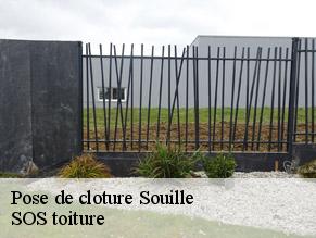 Pose de cloture  souille-72380 SOS toiture