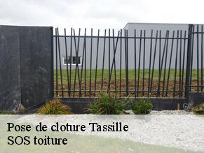 Pose de cloture  tassille-72540 SOS toiture