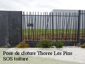 Pose de cloture  thoree-les-pins-72800 SOS toiture