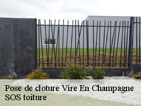 Pose de cloture  vire-en-champagne-72350 SOS toiture