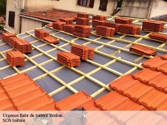 Urgence fuite de toiture  brulon-72350 SOS toiture