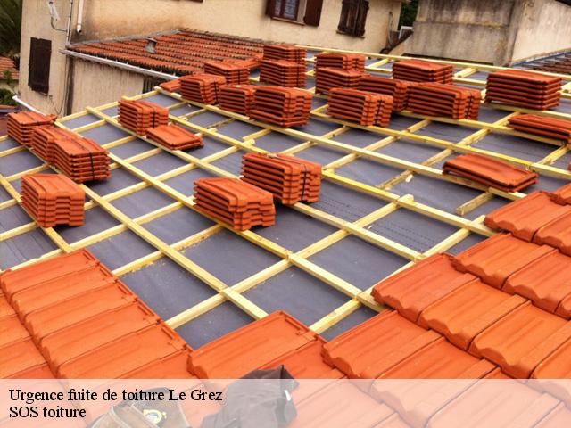 Urgence fuite de toiture  le-grez-72140 SOS toiture