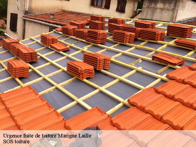 Urgence fuite de toiture  marigne-laille-72220 SOS toiture