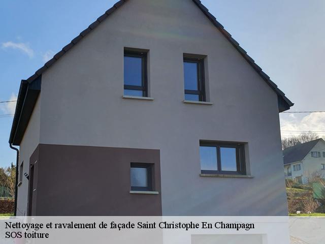 Nettoyage et ravalement de façade saint-christophe-en-champagn-72540 SOS toiture